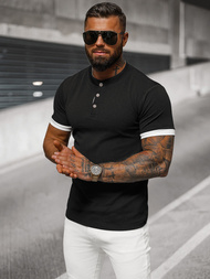 Pánské Tričko Černé OZONEE O/M011