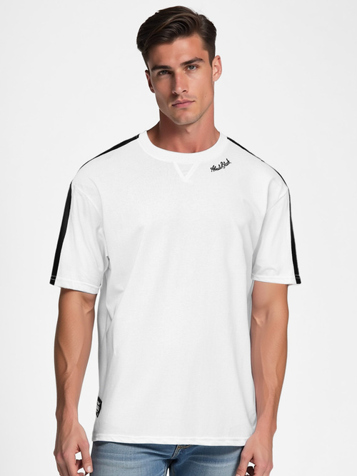 Pánské Tričko Bílé OZONEE O/QQ1195Z