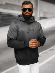 Pánská mikina grafitovo-černá OZONEE JS/27B6501/5