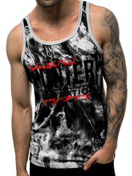 Pánské Tílko Šedé OZONEE JS/SS11033