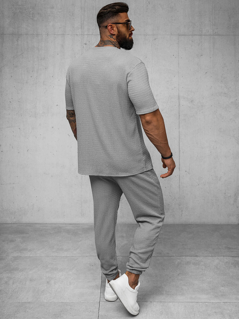 Pánské Tričko Šedý OZONEE O/Y960T