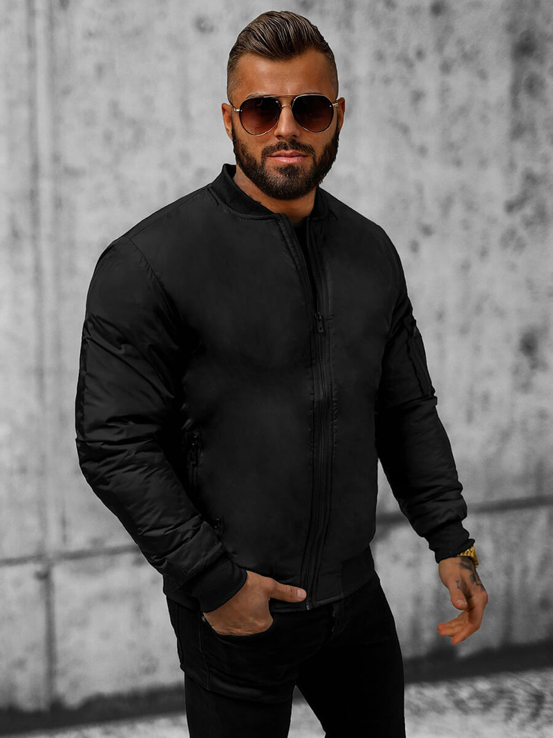 Pánská Bunda Černá OZONEE JS/AK95Z