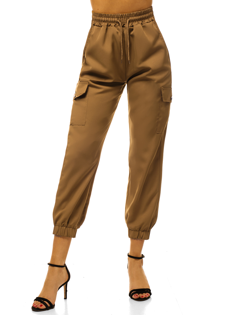 Dámské jogger kalhoty Camelové OZONEE O/HM006