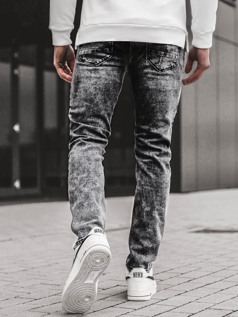 Pánské Džíny Grafitové OZONEE V/19194