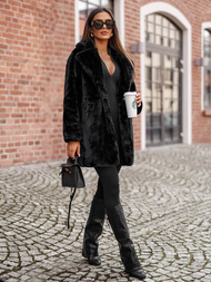 Dámská Bunda Černá OZONEE JS/11Z8168