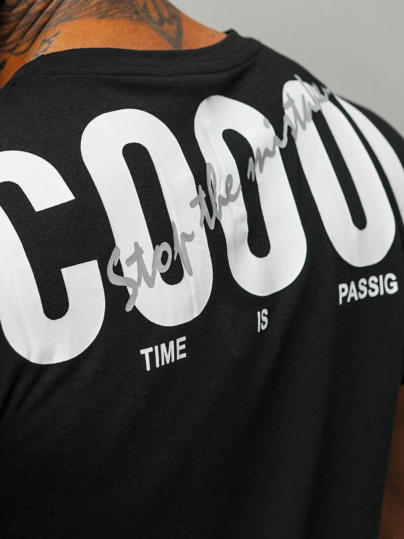 Pánské Tričko Černé OZONEE O/T1278/3