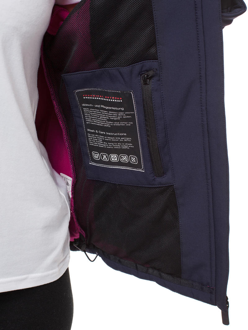 Dámská bunda Softshell Námořnická Modřá OZONEE N/4849