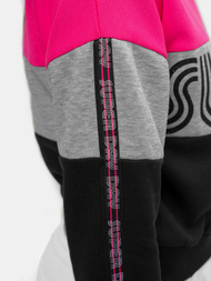 Dámská Mikina Růžovo-Černá OZONEE JS/B26019Z