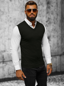 Pánský Svetr Černý OZONEE NB/MM6005/4Z