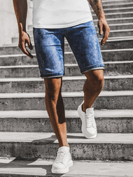 Pánské džínové kraťasy Modré OZONEE RF/HY321