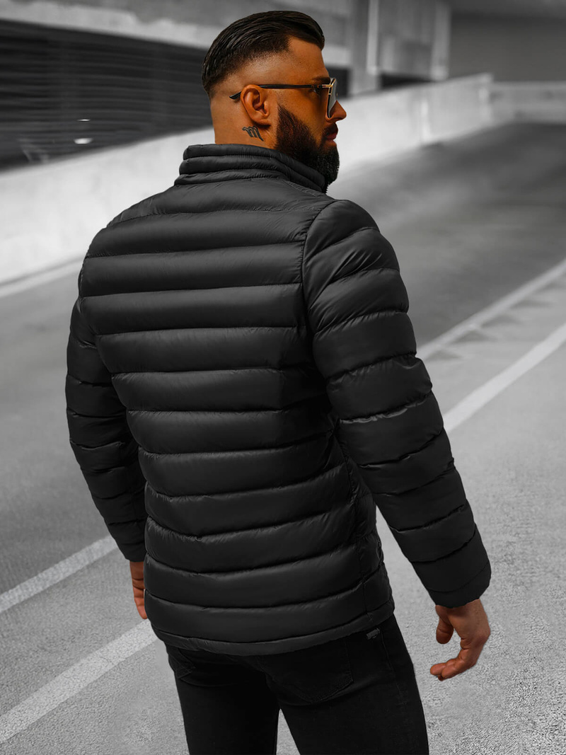 Pánská Bunda Černá/2 OZONEE JB/JP1111