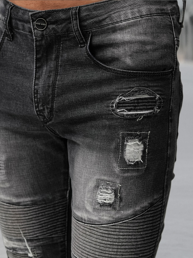 Pánské Džíny Černé OZONEE NB/MP0142NZ