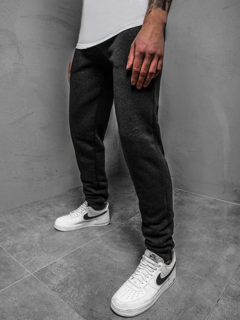 Pánské Tepláky Grafitové OZONEE JS/YW006Z