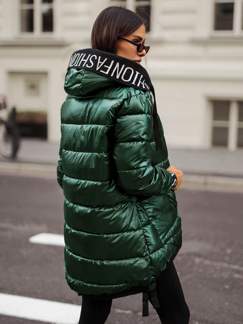 Dámská Bunda Zelené OZONEE JS/5M3188/238Z