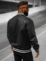 Pánská Bunda Černá OZONEE O/3A172Z