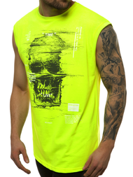 Pánské Tílko Žlutý-neon OZONEE MACH/M1212