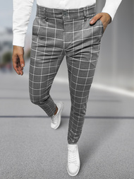 Pánské Chino Kalhoty Tmavě-Grafitová OZONEE DJ/5522Z