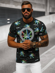 Pánské Tričko Černé OZONEE O/T136/3