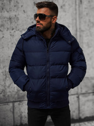 Pánská Zimní Bunda Námořnická Modřá OZONEE JS/27M8111