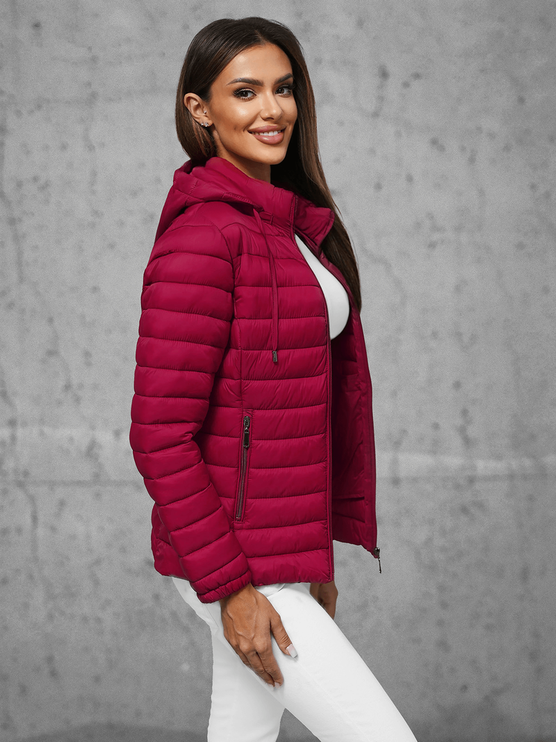 Dámská Bunda Vínová OZONEE JS/16M9101/06