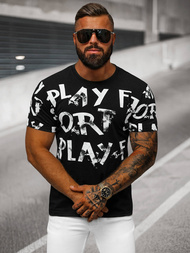 Pánské Tričko Černé OZONEE O/8T1280/3