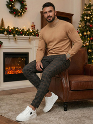 Pánské Chino Kalhoty Grafitové OZONEE DJ/5632Z