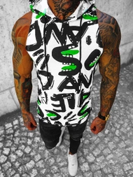 Pánské Tílko Bílo-Černé OZONEE O/BL300