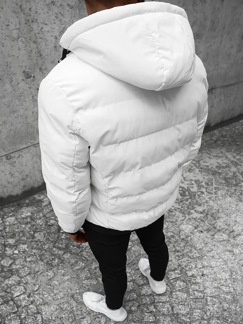 Pánská Oboustranná Bunda Bílá OZONEE JS/M761/281