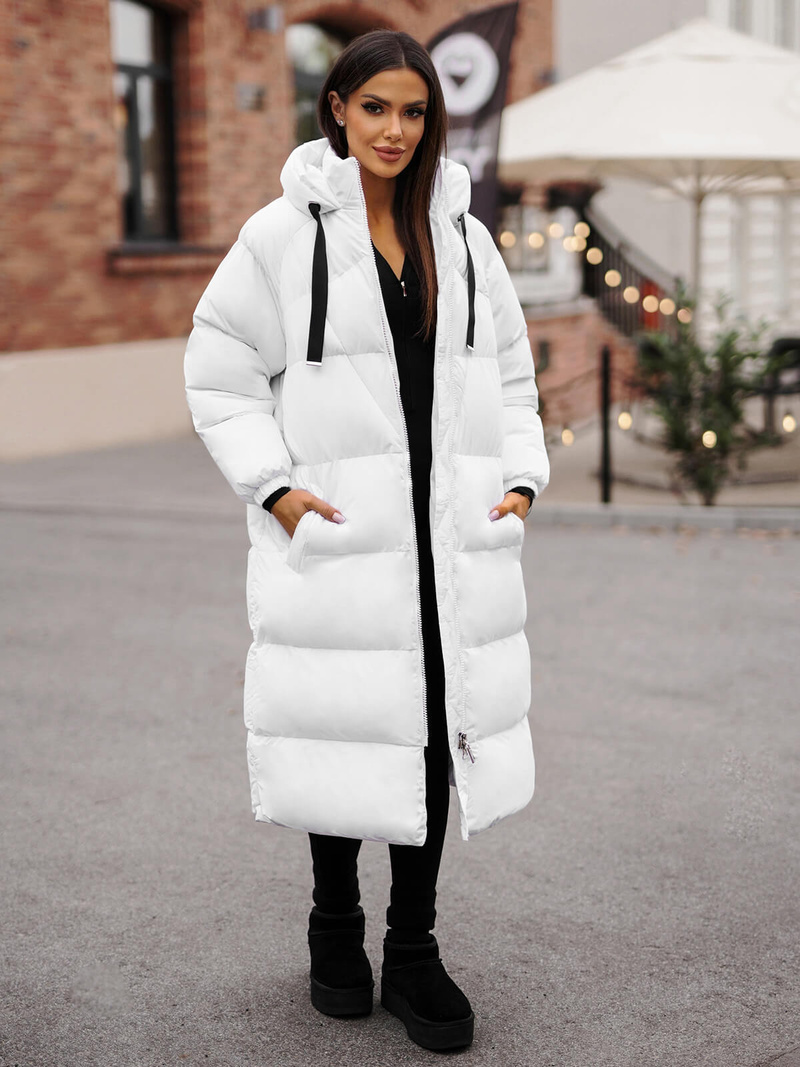 Dámská Bunda Bílá OZONEE JS/5M3163/281Z