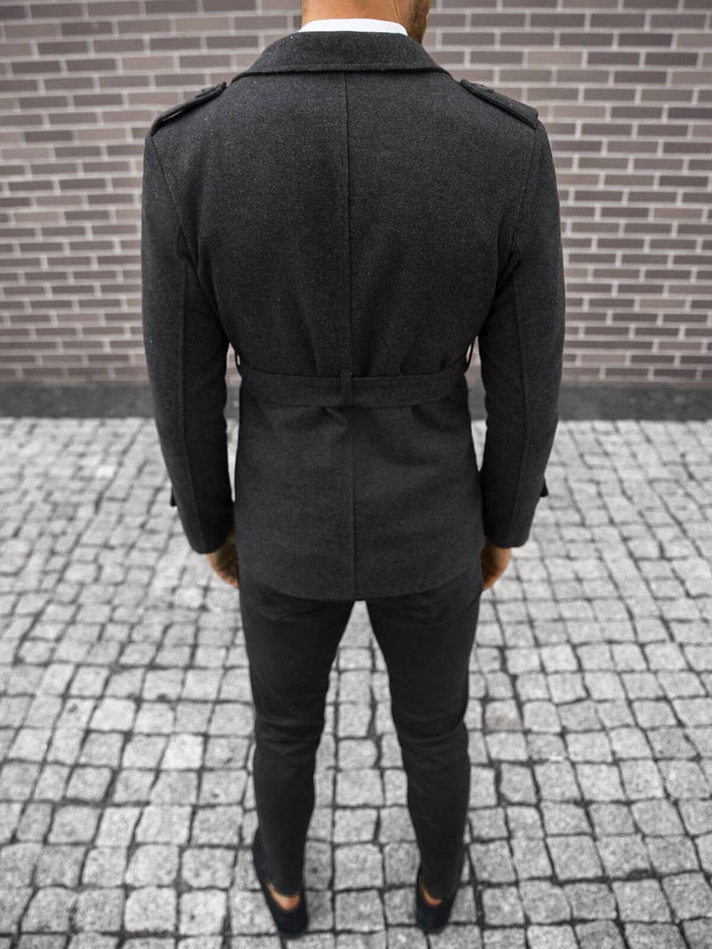 Pánský Kabát Antracit OZONEE O/5627