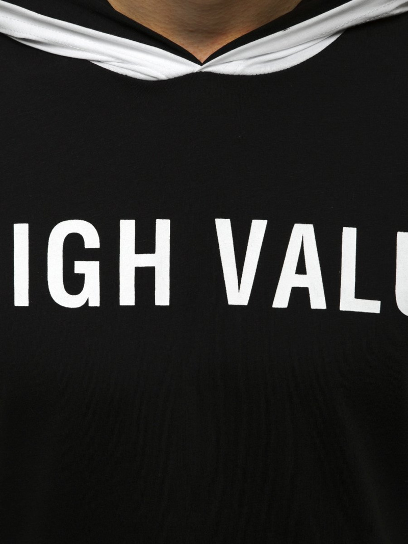 Pánské Tričko Černé OZONEE MAD/3076