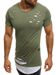 Pánské Tričko Zelené OZONEE O/1115