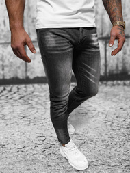 Pánské Džíny Černé OZONEE NB/MP0199N