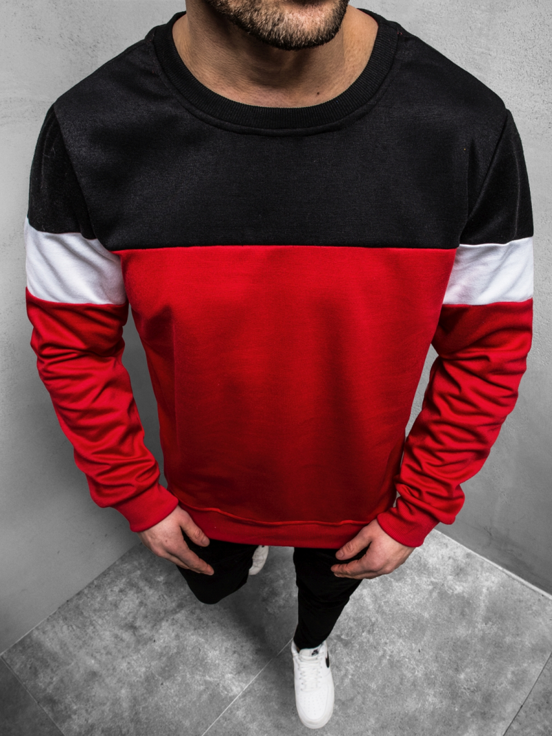 Pánská Mikina Červená OZONEE JS/JZ11053Z