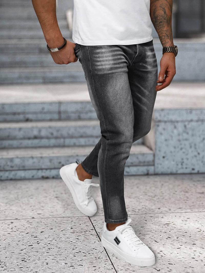 Pánské Džíny Grafitové OZONEE NB/MP0199GS