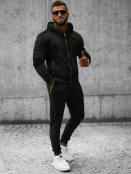 Pánská Tepláková Souprava Černá OZONEE O/12137