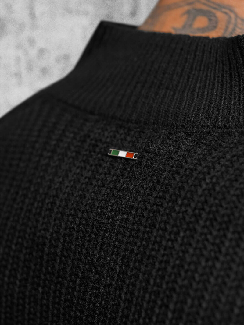 Pánský Svetr Černý OZONEE NB/MM6020/4