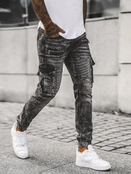 Pánské Džíny Jogger Černé OZONEE NB/MP0112N