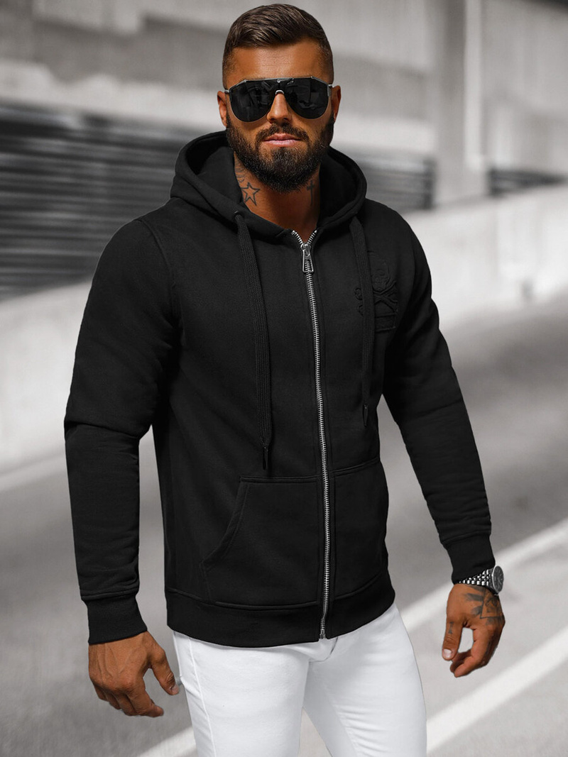 Pánská Mikina Černá OZONEE NB/MF2003