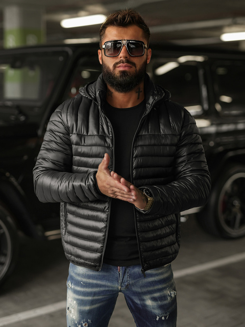 Pánská Bunda Černá OZONEE JS/16M9336/392BZ