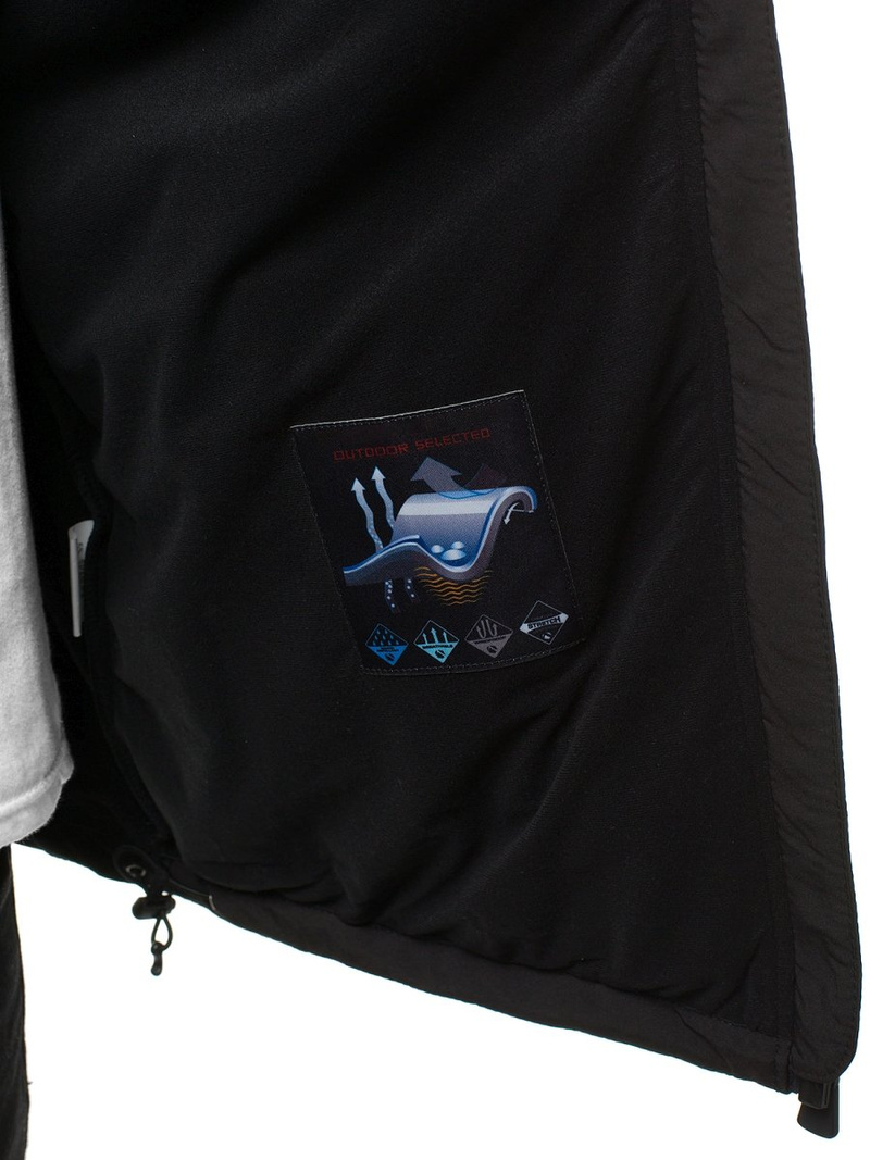 Pánská Bunda Softshell Černo-Červená OZONEE GE/12268