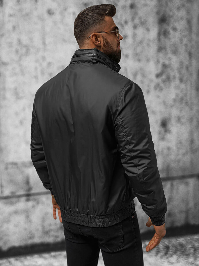 Pánská Bunda Černá OZONEE JS/5M3102/392