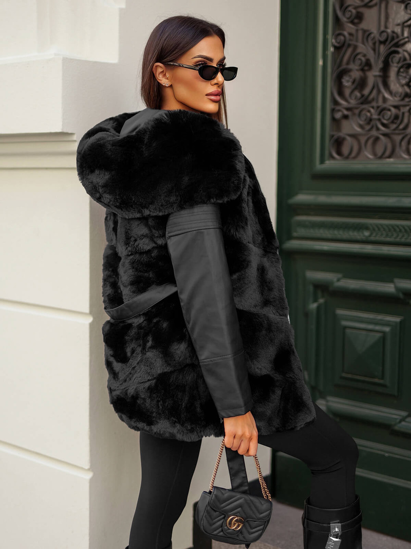 Dámská Bunda Černá OZONEE JS/11Z8090Z