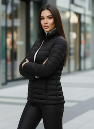 Dámská Bunda Černá OZONEE JS/16M9109/392Z