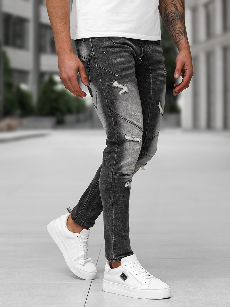 Pánské Džíny Černé OZONEE NB/MP0045NZ