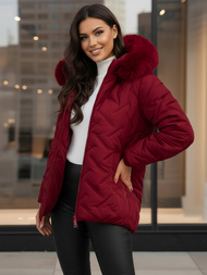 Dámská Bunda Vínová OZONEE JS/16M9296/06Z