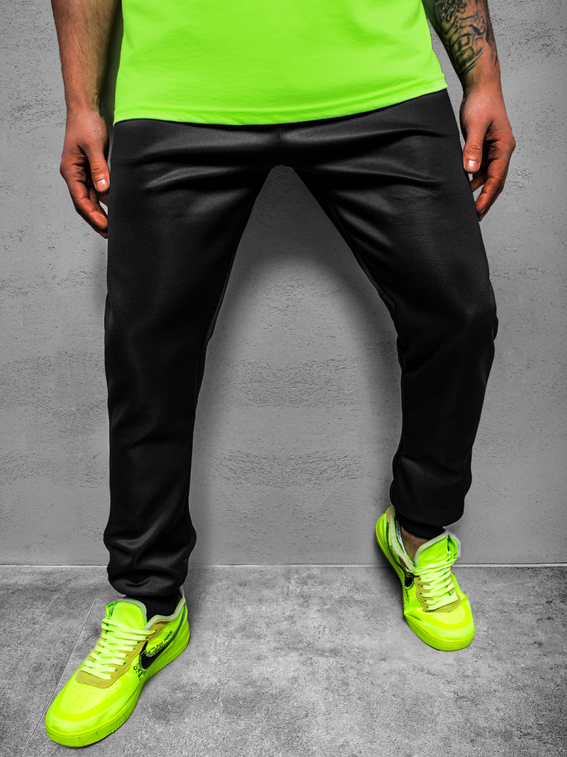 Pánské Tepláky Černé OZONEE JS/AM126Z