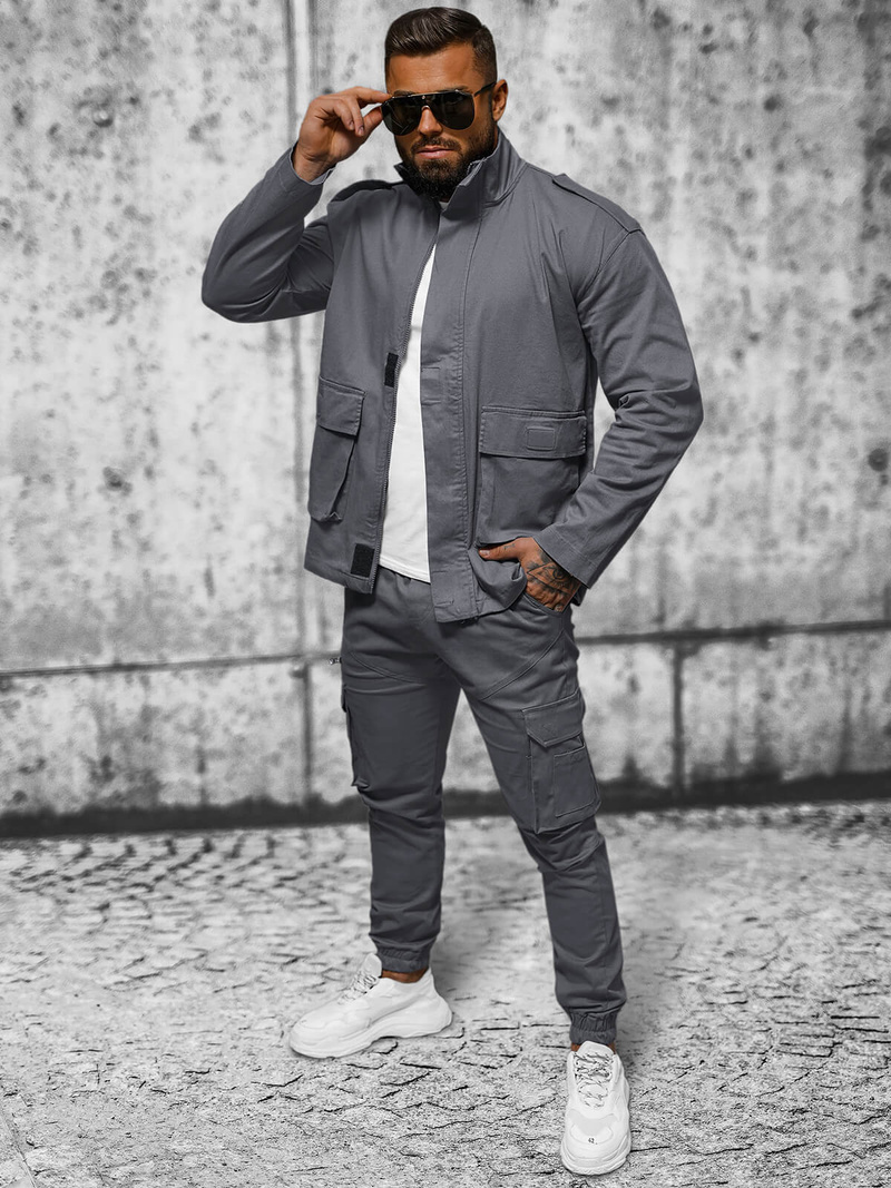 Pánská Bunda Grafitová OZONEE O/G3035