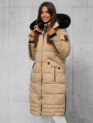 Dámská Bunda Béžová OZONEE O/W377