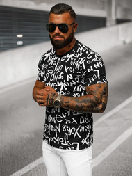 Pánské Tričko Černé OZONEE O/T1268/3